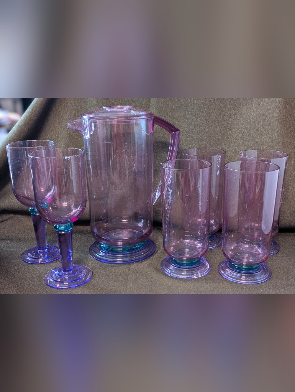 Vintage Acrylic Drink Set